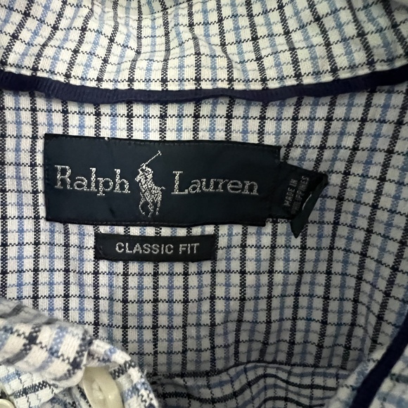 2 Classic Ralph Lauren Medium 1 Red Pullover Sweater + 1 Long Sleeve Dress Shirt - Picture 5 of 7